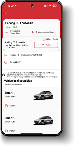 Prendre un véhicule en Free-floating