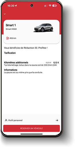 Prendre un véhicule en Free-floating